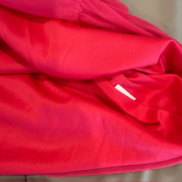Pretty Little Thing Pink Mesh Extreme Plunge Ruched Bodycon Dress Halter Size 4 - Picture 8 of 12